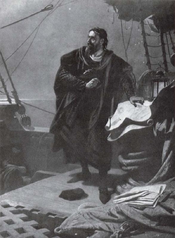 Karl Theodor von Piloty Columbus France oil painting art